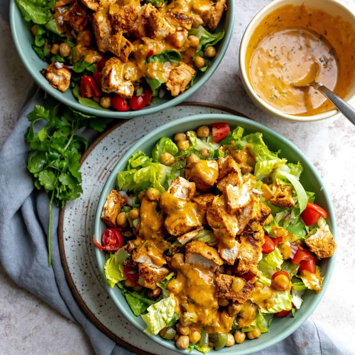 Chicken Chaat Salad