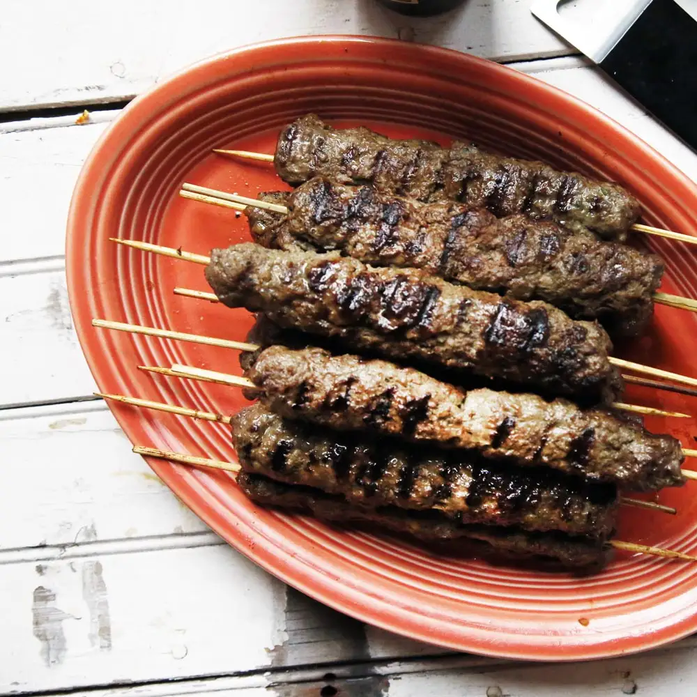 Lamb Seekh Kebab - Rolls of Lamb in Fresh Ginger