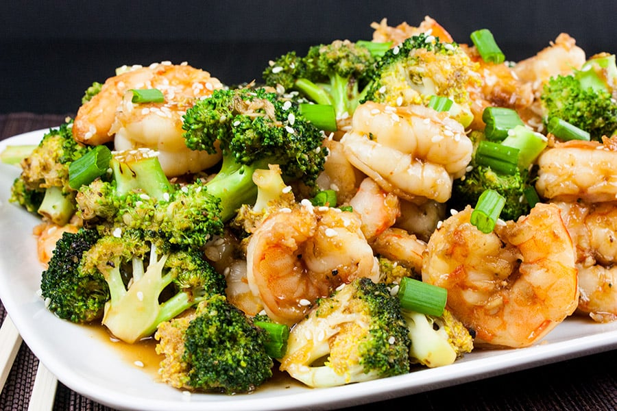 Shrimp with Broccoli